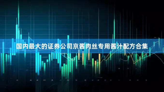 国内最大的证券公司京酱肉丝专用酱汁配方合集